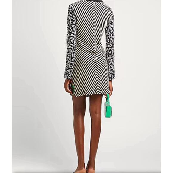 ETRO Shirt Dress 40 S 4 Coat Silk Floral Mini Cocktail Multi Collared Button Up - Picture 4 of 8